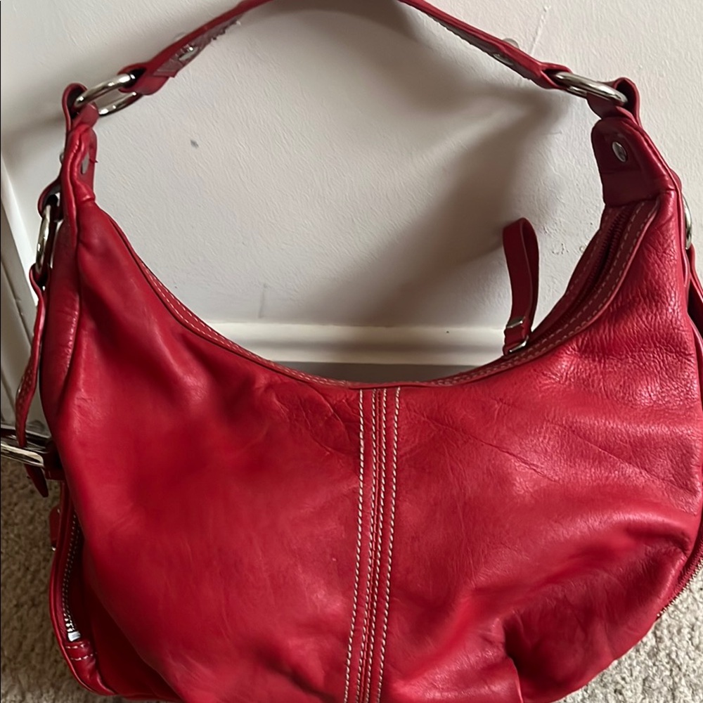 Franco Sarto Red Hobo Bag